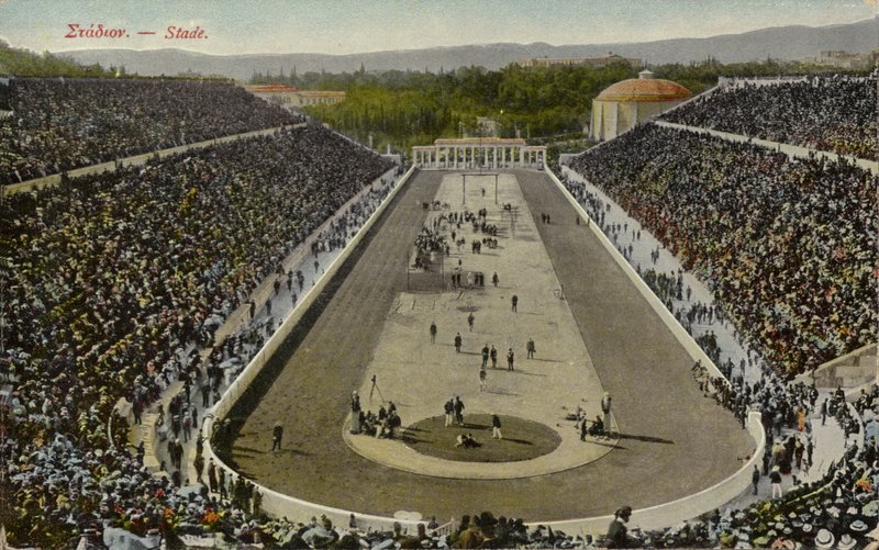 Olimpiai Stadion, Athén, Görögország (színes fotó) alkotó: English Photographer