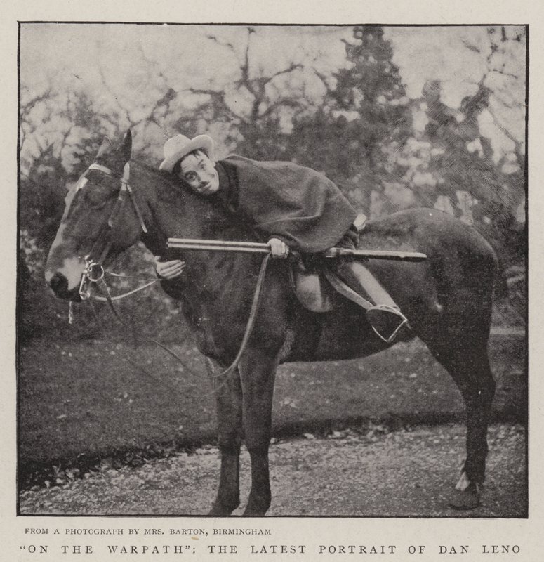 On the Warpath, Dan Leno legújabb portréja alkotó: English Photographer