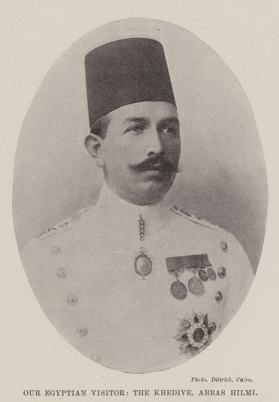 Egyiptomi látogatónk, a Khedive, Abbas Hilmi alkotó: English Photographer