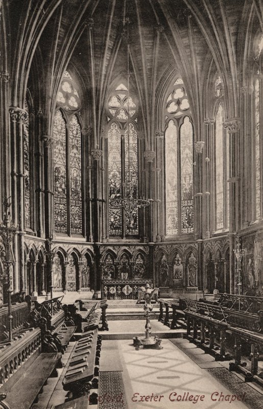 Oxford, Exeter College Chapel (f/w fotó) alkotó: English Photographer