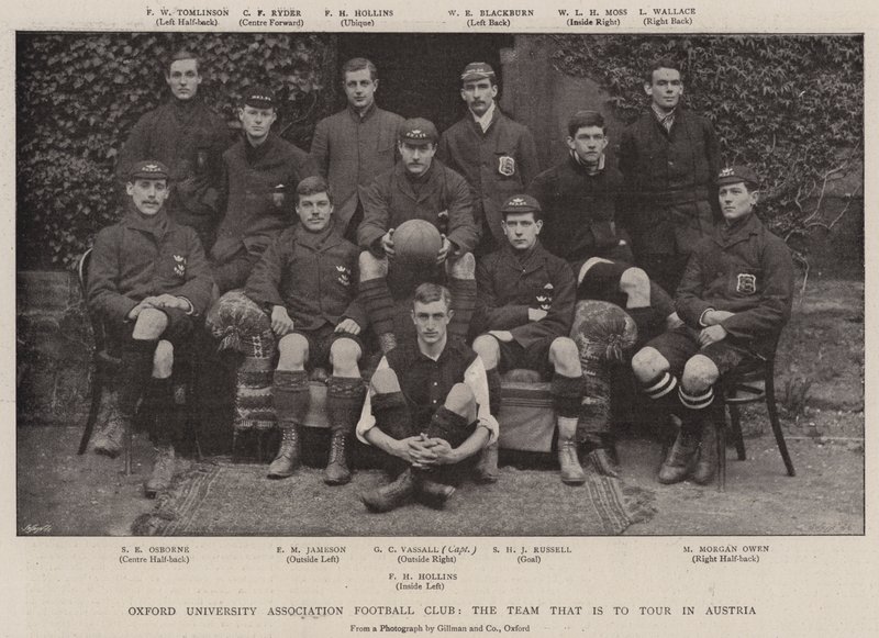 Oxford University Association Football Club, az a csapat, amely az ausztriai turnén indul alkotó: English Photographer