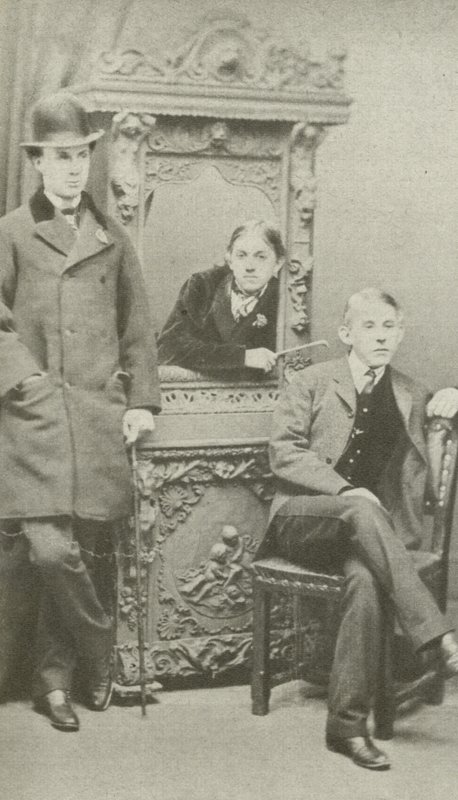Oxfordi diákok, 1860-as évek vége (f/w fotó) alkotó: English Photographer