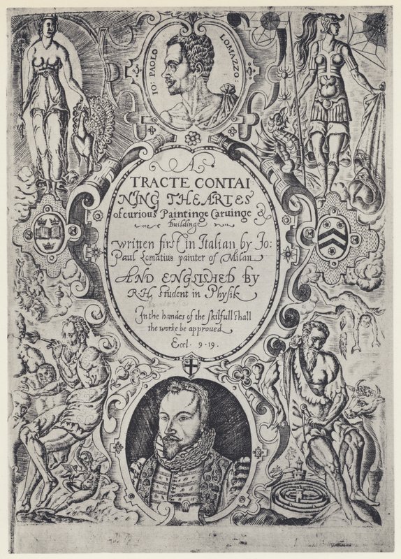 P Lomazzo, A Tracte containing the Artes of Cureous Paintinge, Tr R Haydock, J Barnes, Oxford 1598 (fekete-fehér fotó) alkotó: English Photographer
