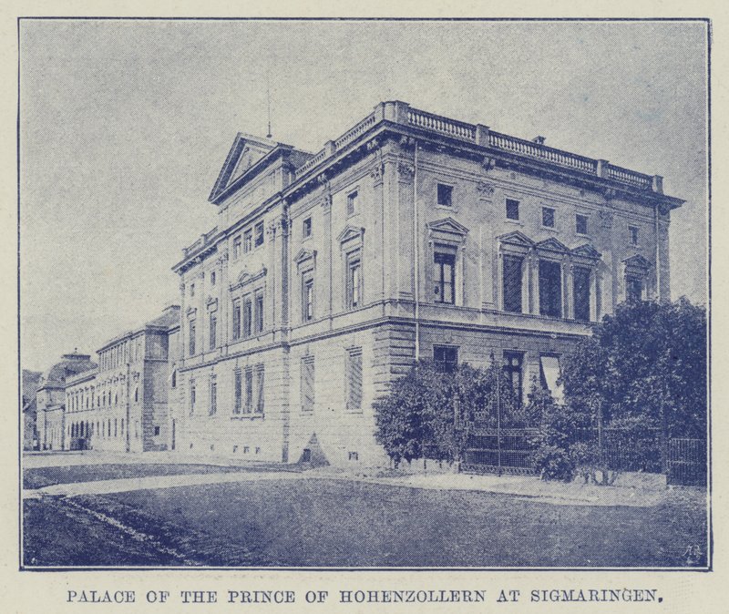 Hohenzollern hercegének palotája Sigmaringenben alkotó: English Photographer