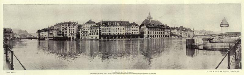 Panorámás kilátás Luzernre alkotó: English Photographer
