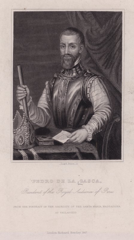 Pedro de la Gasca spanyol püspök, diplomata és Peru második alkirálya (f/w fotó) alkotó: English Photographer