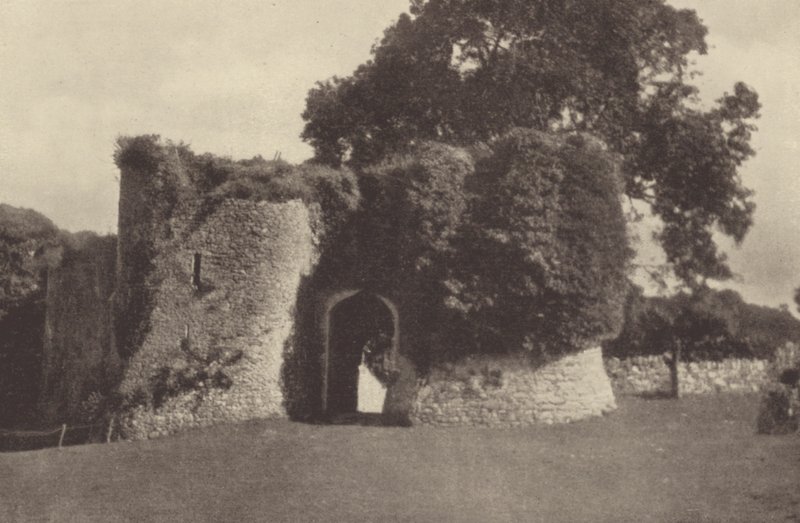 Penrice kastély, a kapuház (fekete-fehér fotó) alkotó: English Photographer
