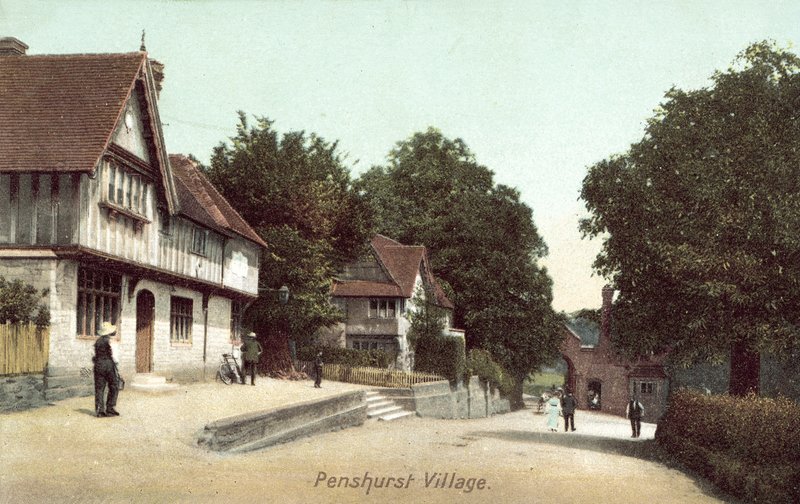 Penshurst Village, Kent (színes fotó) alkotó: English Photographer