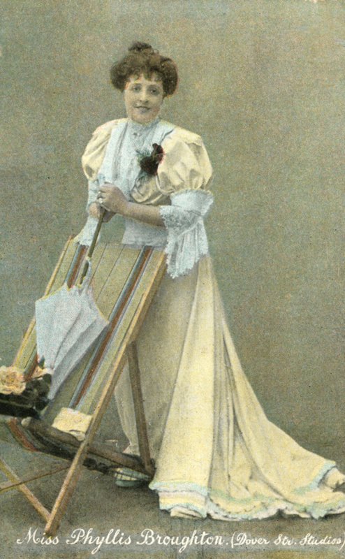 Phyllis Broughton, angol színésznő (színes fotó) alkotó: English Photographer