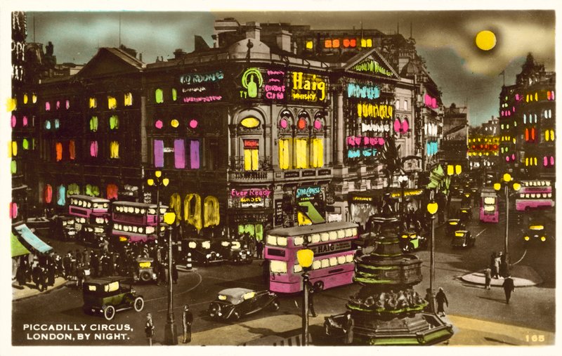 Piccadilly Circus, London, éjszaka (fotó) alkotó: English Photographer