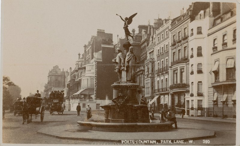 Poets Fountain, Park Lane, London alkotó: English Photographer