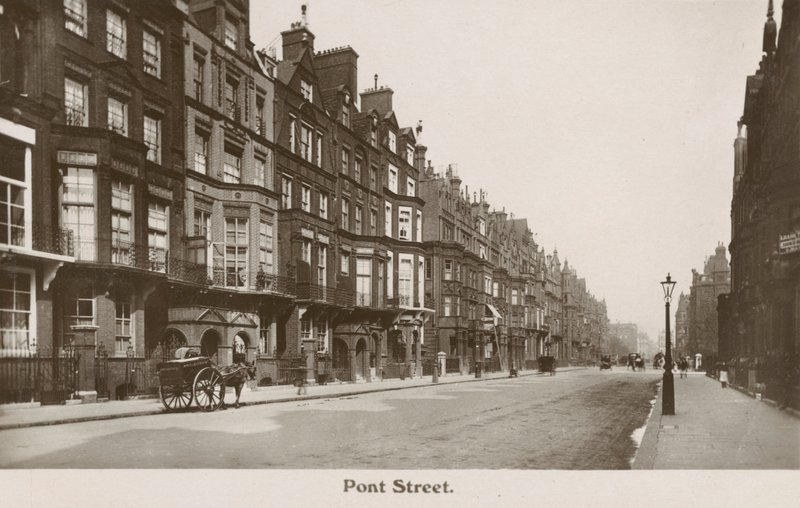 Pont Street, London (f/w fotó) alkotó: English Photographer