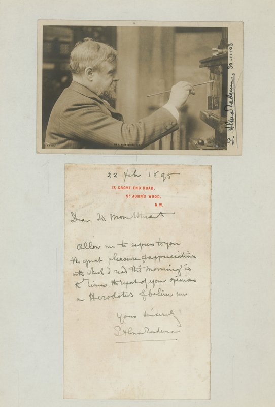 Lawrence Alma-Tadema portréja alkotó: English Photographer