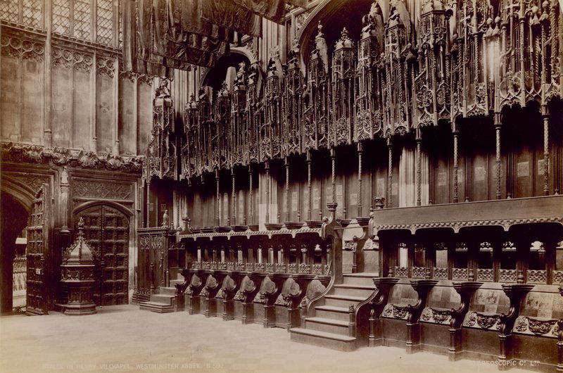 A Westminster Abbey képeslapja alkotó: English Photographer