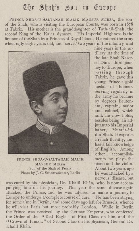 Shoa-U-Saltanah Malik Mansur Mirza herceg alkotó: English Photographer