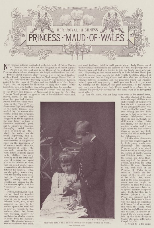 Maud hercegnő és György walesi herceg (York hercege) alkotó: English Photographer