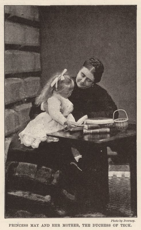 May hercegnő és édesanyja, Teck hercegné alkotó: English Photographer