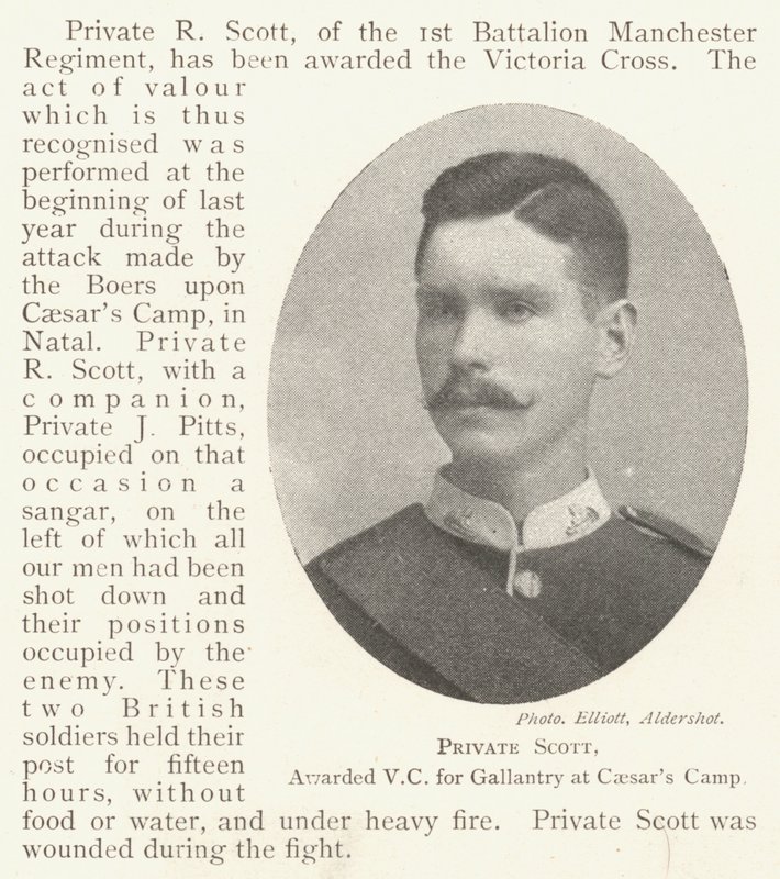 Scott közlegény, a Caesars Camp vitézségéért kitüntetett VC alkotó: English Photographer