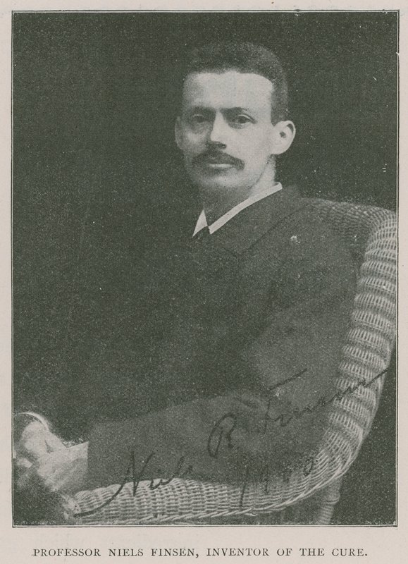 Niels Finsen professzor, a fénykúra feltalálója alkotó: English Photographer