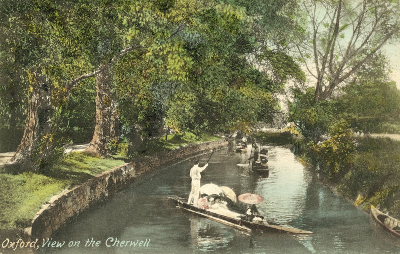 Punters on the Cherwell, Oxford (színes fotó) alkotó: English Photographer