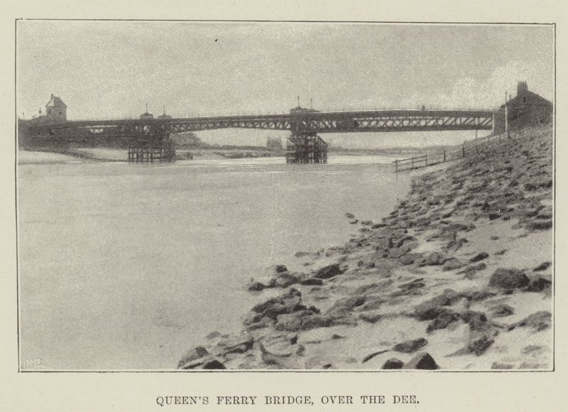 Queens Ferry Bridge, a Dee felett alkotó: English Photographer