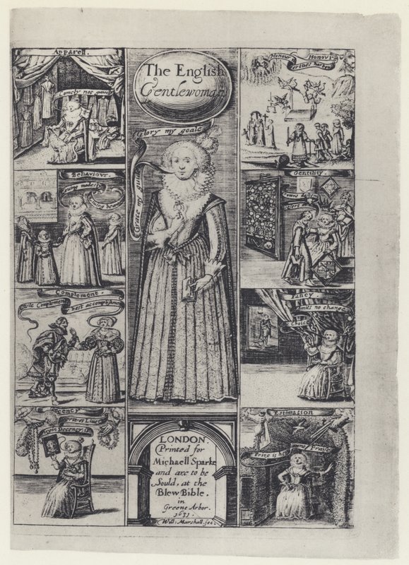 R Brathwait, The English Gentlewoman, M Sparke 1631 (f/w fotó) alkotó: English Photographer