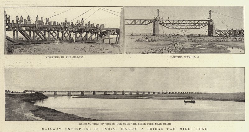 Railway Enterprise Indiában, két mérföld hosszú hidat készít alkotó: English Photographer