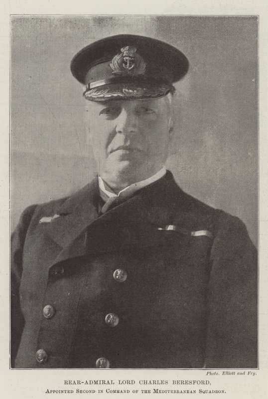 Lord Charles Beresford ellentengernagy, a Földközi-tengeri osztag második parancsnokává nevezték ki alkotó: English Photographer