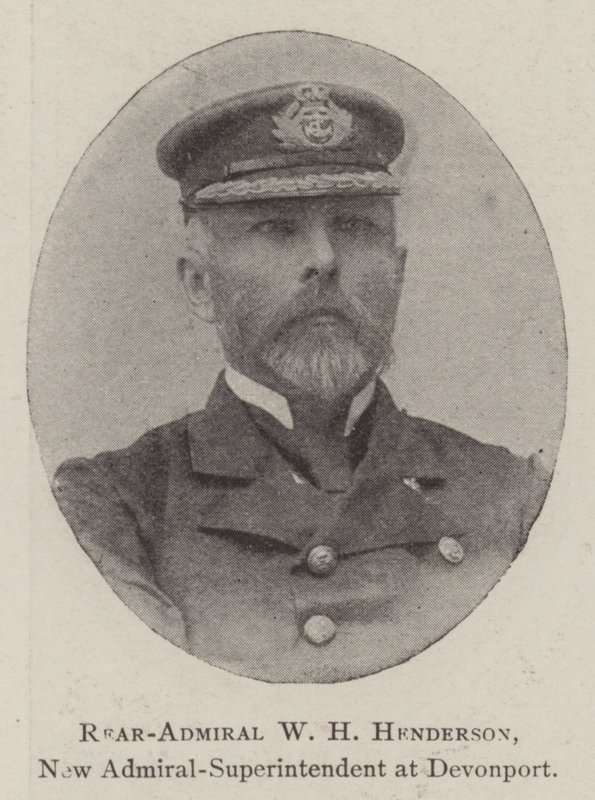 W H Henderson ellentengernagy, új admirális-felügyelő Devonportban alkotó: English Photographer