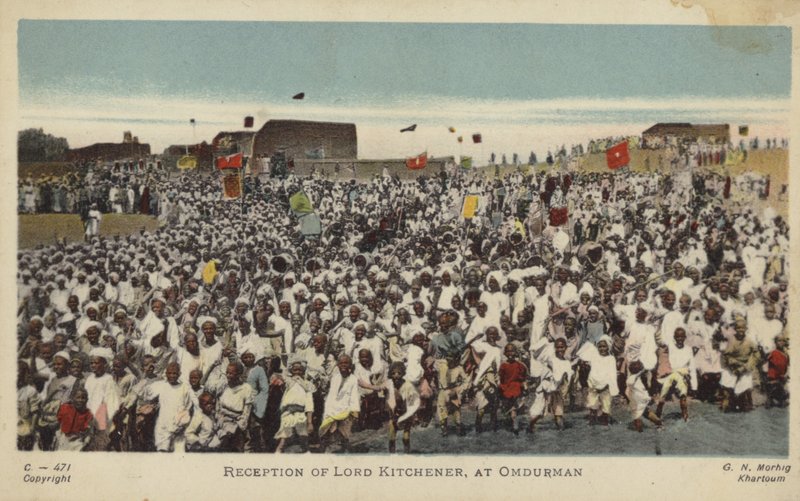 Lord Kitchener fogadása, Omdurman, 1898 (színes fotó) alkotó: English Photographer
