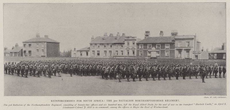 Erősítések Dél-Afrikának, a 3. zászlóalj Northamptonshire ezredének alkotó: English Photographer