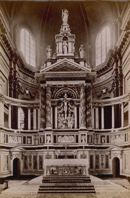Reredos a Szent Pál-székesegyházban alkotó: English Photographer