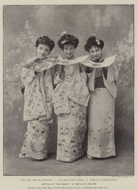 A Mikado újjáéledése a Savoyai Színházban alkotó: English Photographer