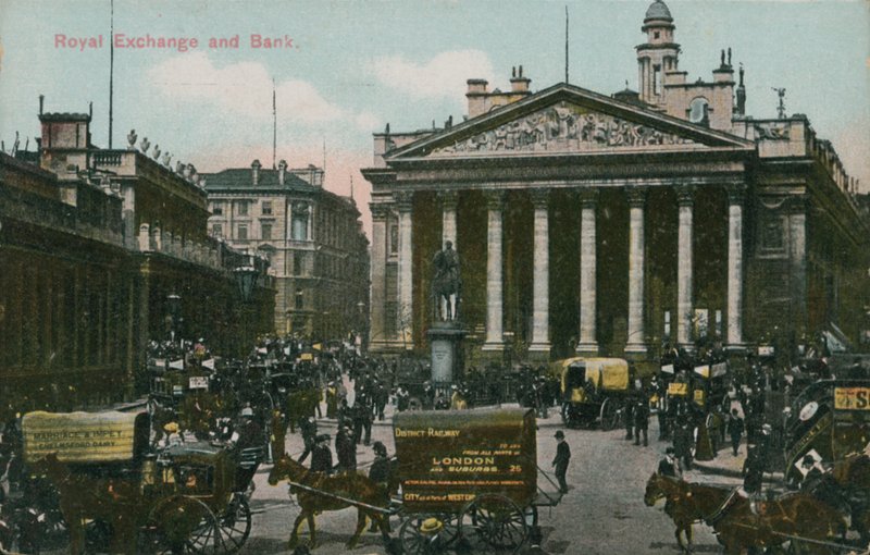 Royal Exchange and Bank, London alkotó: English Photographer