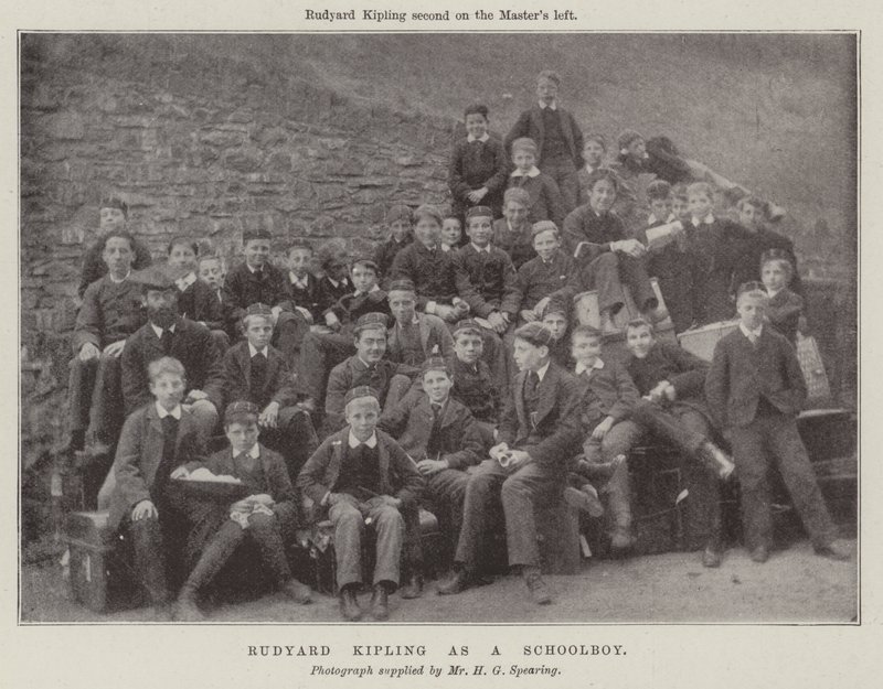 Rudyard Kipling iskolásként alkotó: English Photographer