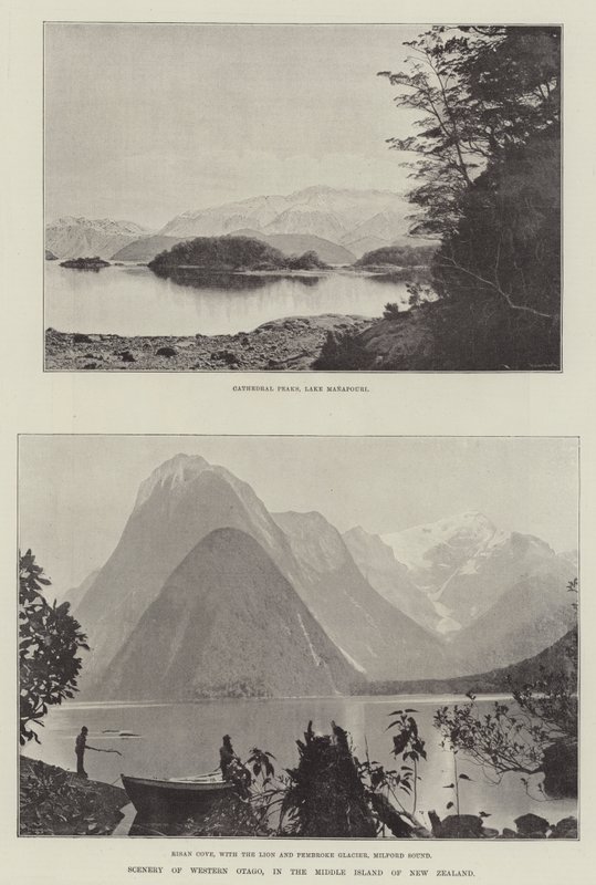 Nyugat-Otago tája, Új-Zéland Közép-szigetén alkotó: English Photographer