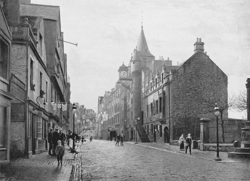 Skócia: Canongate Tolbooth, Edinburgh (f/w fotó) alkotó: English Photographer