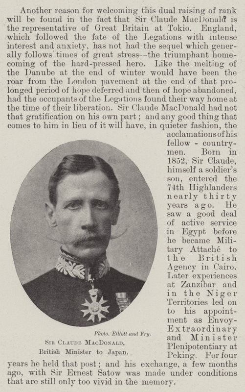 Sir Claude MacDonald, Japán brit minisztere alkotó: English Photographer