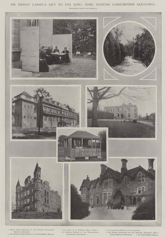 Sir Ernest Cassels ajándék a királynak, néhány létező fogyasztási szanatórium alkotó: English Photographer