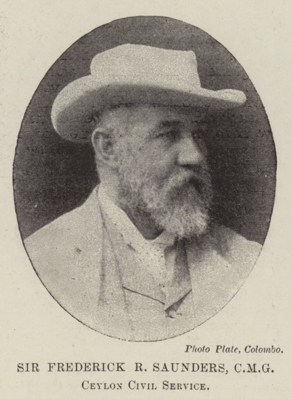 Sir Frederick R Saunders, CMG, Ceylon Közszolgálat alkotó: English Photographer