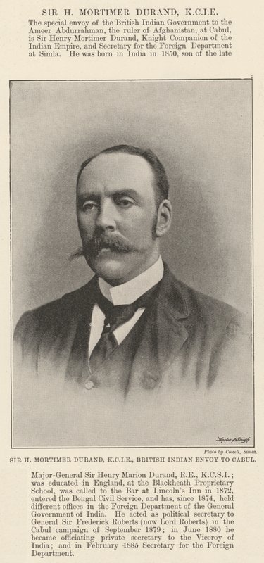 Sir H. Mortimer Durand, KCIE, brit indiai küldött Cabulban alkotó: English Photographer