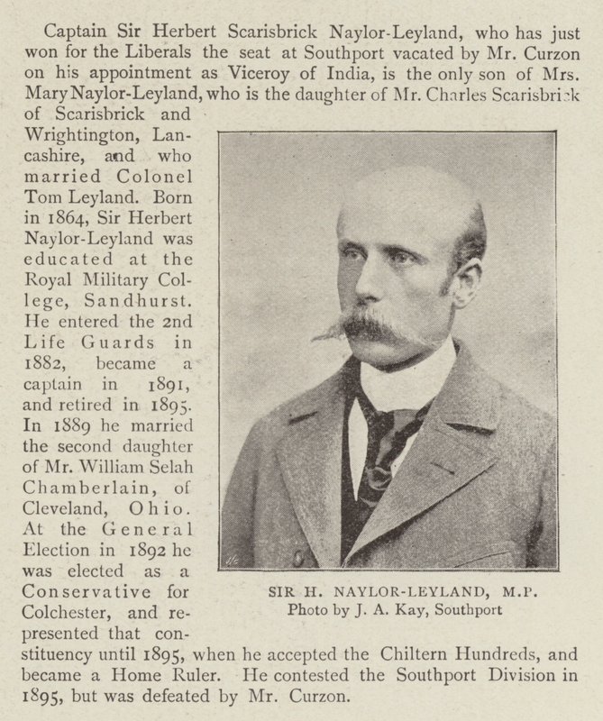 Sir H. Naylor Leyland, képviselő alkotó: English Photographer