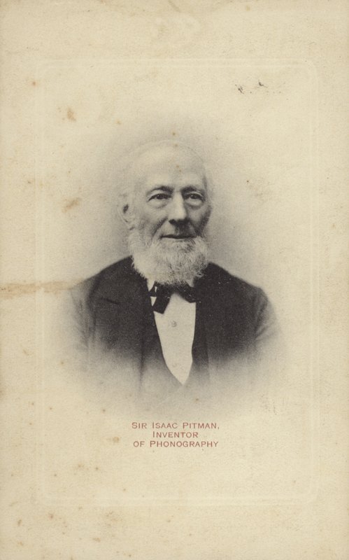 Sir Isaac Pitman (1813-1897), a Pitman gyorsírás angol feltalálója alkotó: English Photographer