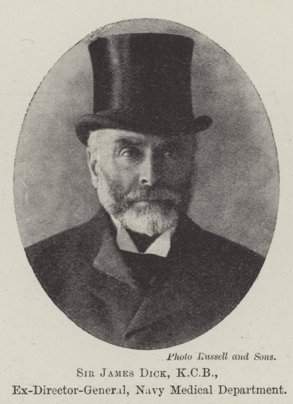 Sir James Dick, KCB, a haditengerészet egészségügyi osztályának volt főigazgatója alkotó: English Photographer