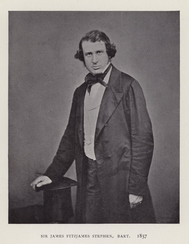 Sir James Fitzjames Stephen, Baronet, 1857 alkotó: English Photographer