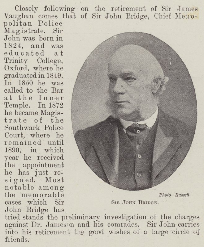 Sir John Bridge alkotó: English Photographer
