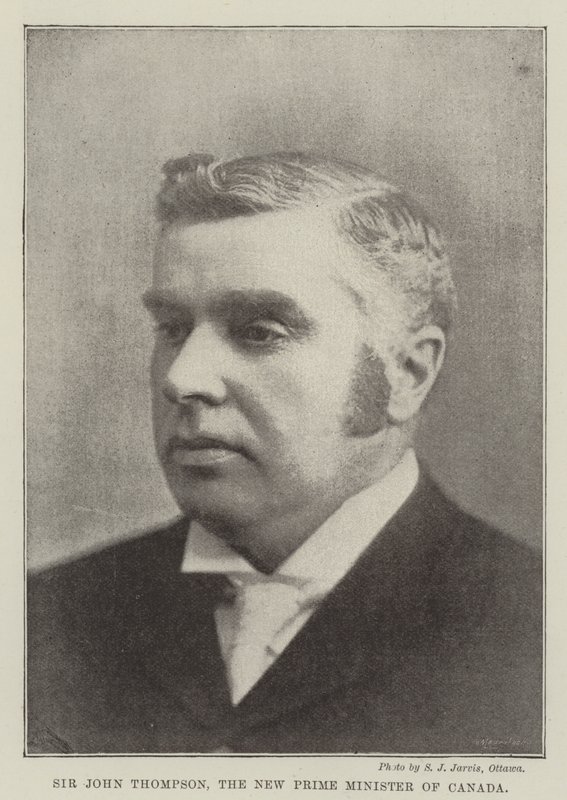 Sir John Thompson, Kanada új miniszterelnöke alkotó: English Photographer