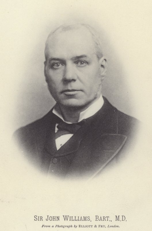 Sir John Williams, Baronet, MD (fekete-fehér fotó) alkotó: English Photographer
