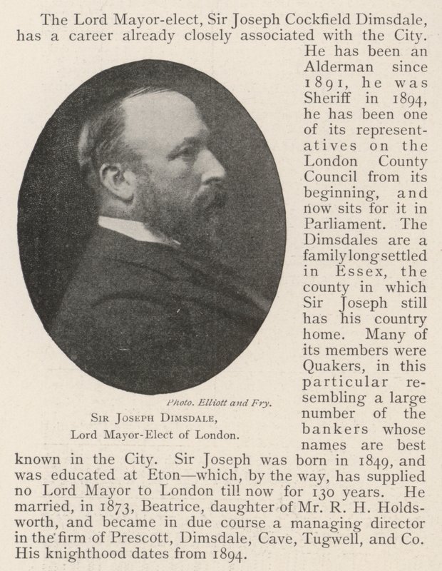 Sir Joseph Dimsdale, London megválasztott polgármestere alkotó: English Photographer