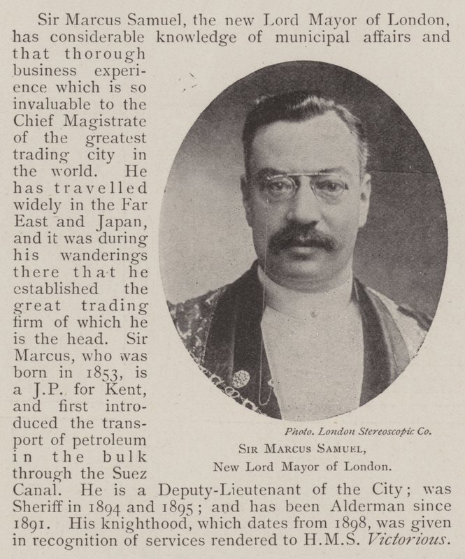 Sir Marcus Samuel, London új polgármestere alkotó: English Photographer